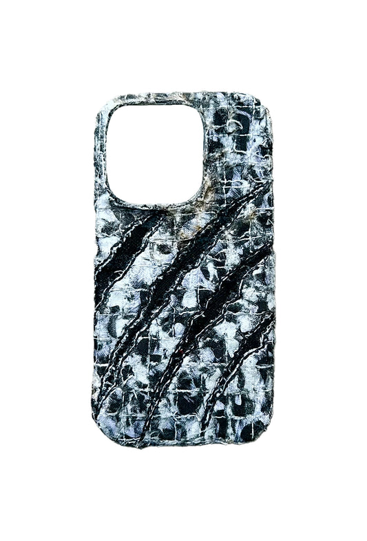 Boro iPhone 15 Pro Case - Snow Leopard "Claw Marks"