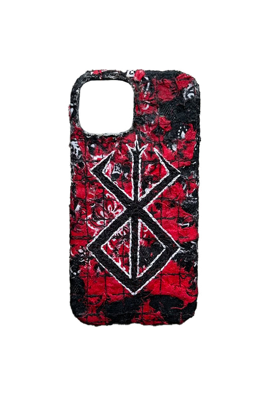 Boro iPhone 13/14 Case - Black & Red Beserk