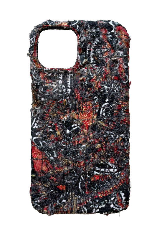 Boro iPhone 13 Case - Black & Red Repaired