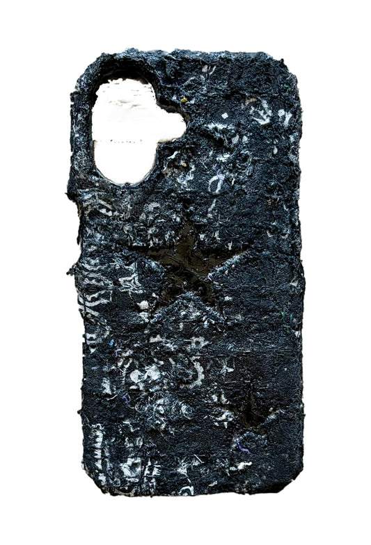 Boro iPhone 16 Case - "Double Black Snakeskin Star"