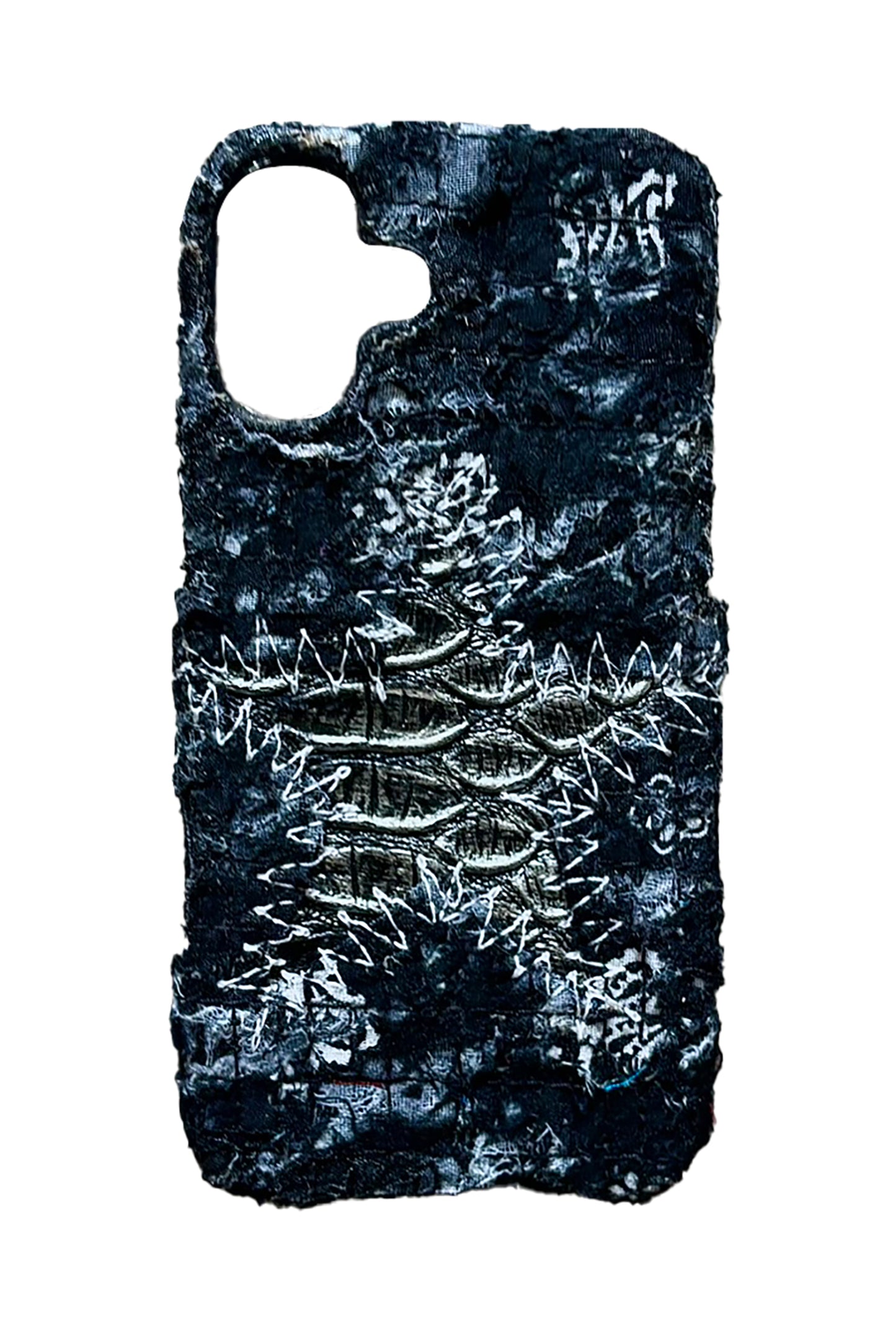 Boro iPhone 16 Plus Case - Grey-Scale "Dragon-Scale Star"