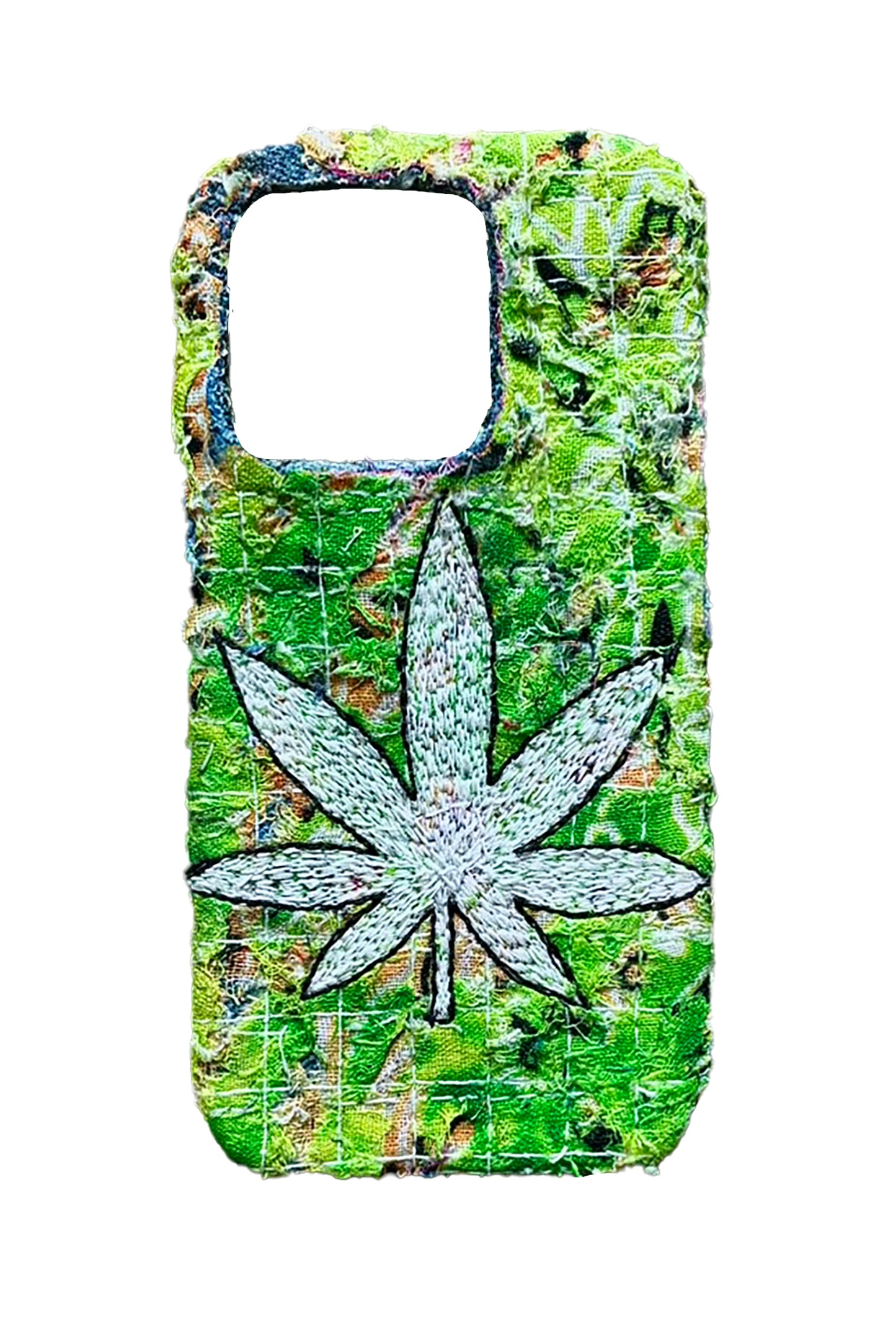 Boro iPhone 15 Pro Case - Embroidered 4/20 "Psychedelic"