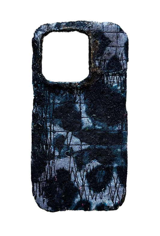Boro iPhone 15 Pro Case - Black Leopard "Frankenstein"
