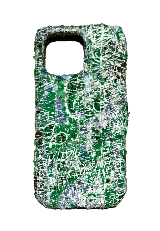 Boro iPhone 15 Pro Max Case - Repaired Green/Blue