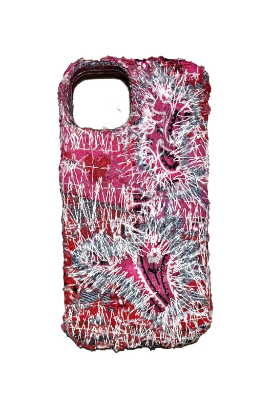 Boro iPhone 14 Case - Repaired Hot Pink/Red