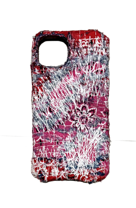Boro iPhone 13 Case - Repaired Red/Hot Pink