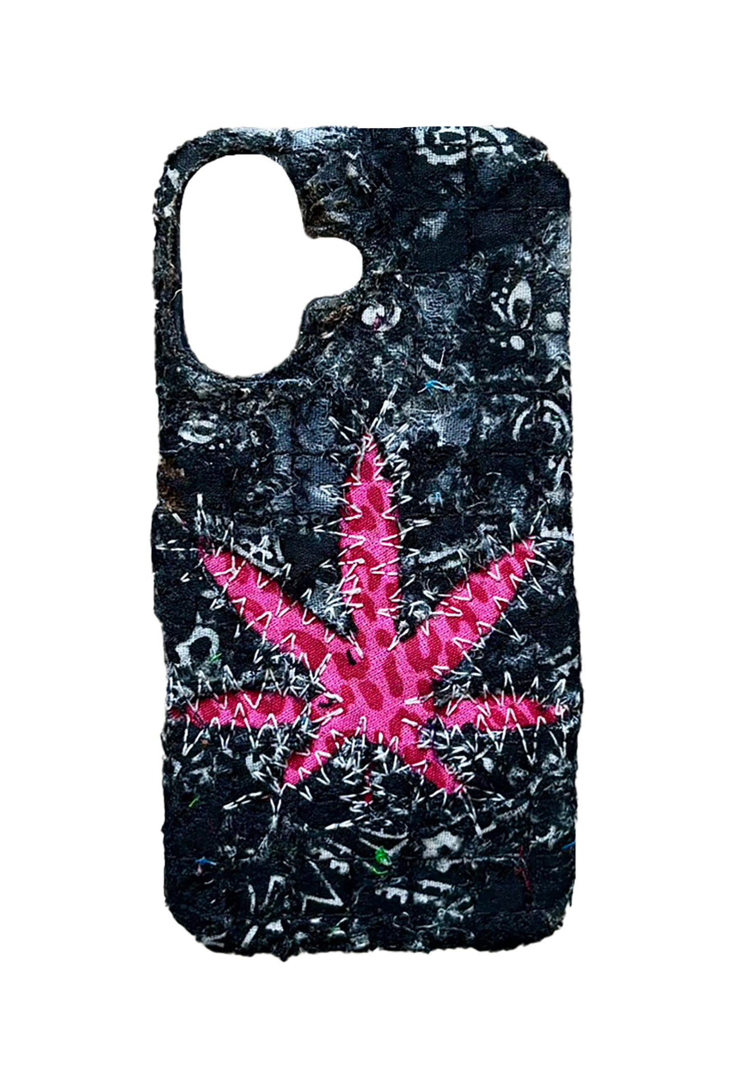 Boro iPhone 16 Case - Grey-Scale "Pink Cheetah 4/20"