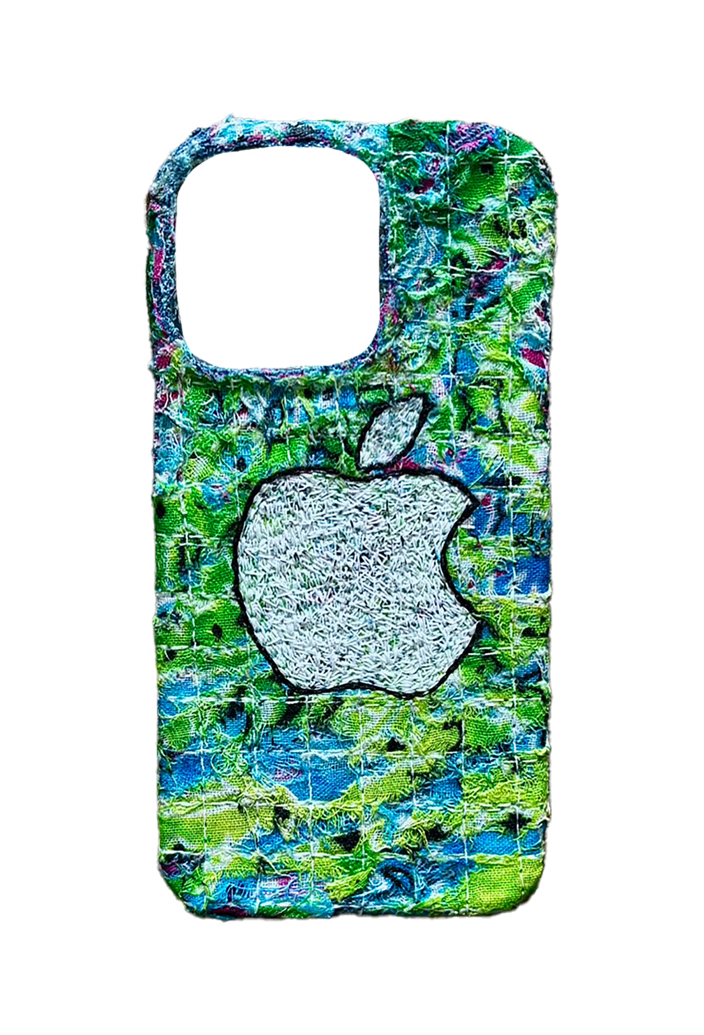 Boro iPhone 15 Pro Max Case -Green/Blue "Apple"