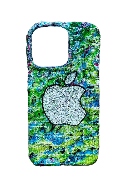 Boro iPhone 15 Pro Max Case -Green/Blue "Apple"