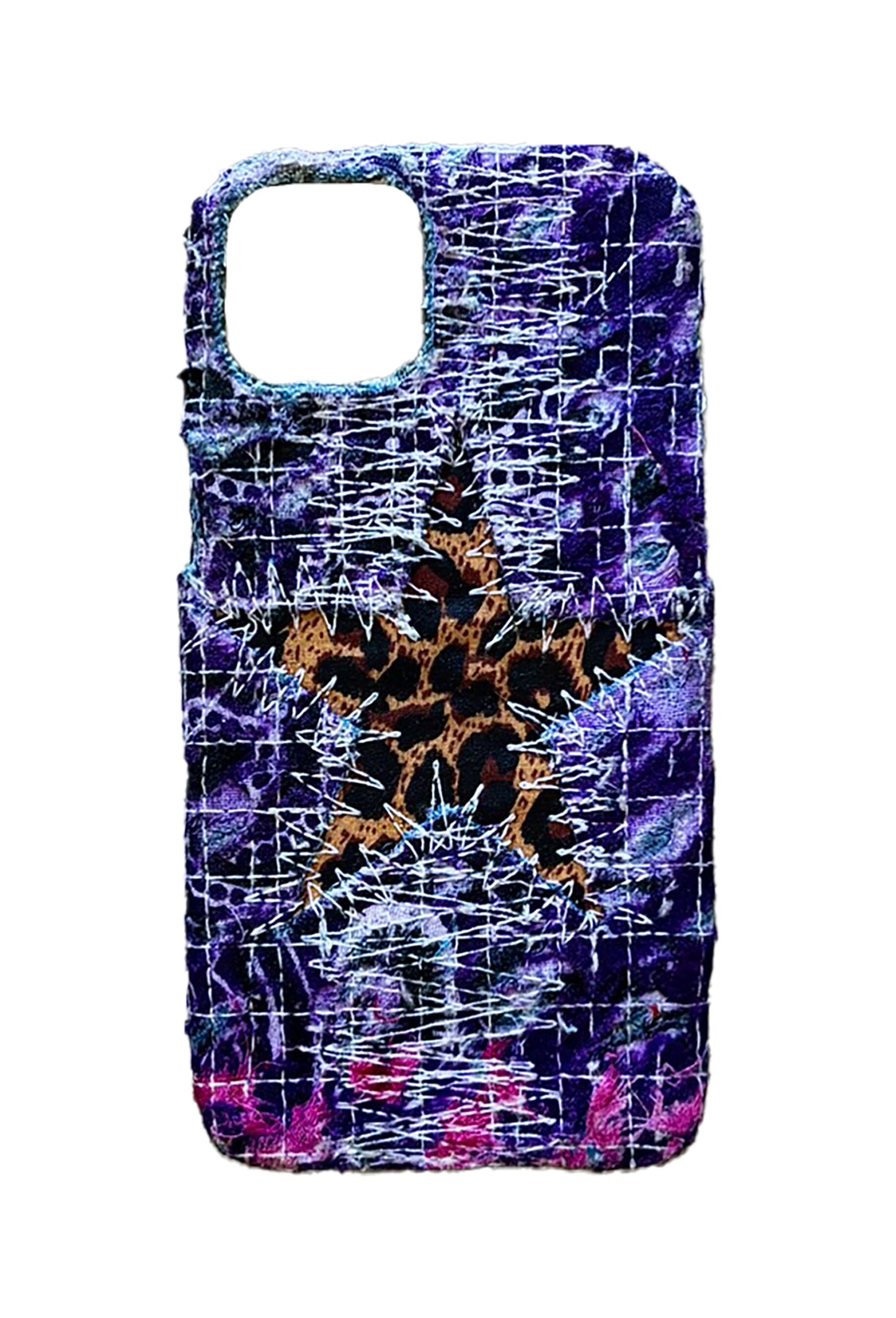 Boro iPhone 15 Plus Case - Purple "Cheetah Star"