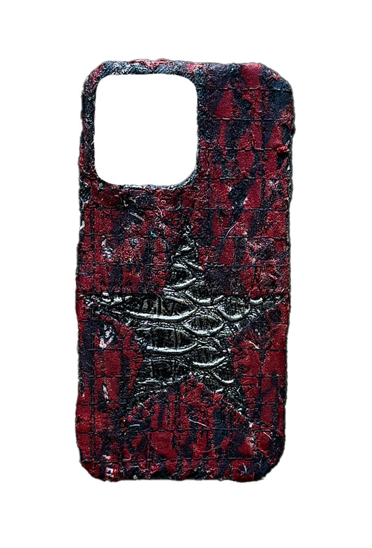 Boro iPhone 14 Pro Max Case - Red Tiger "Dragon-Scale Star"