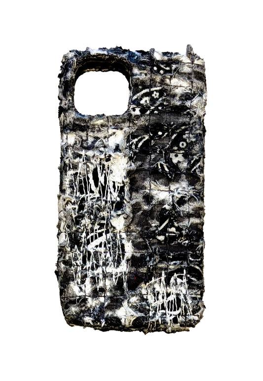 Boro iPhone 14 Case - Repaired Black/White