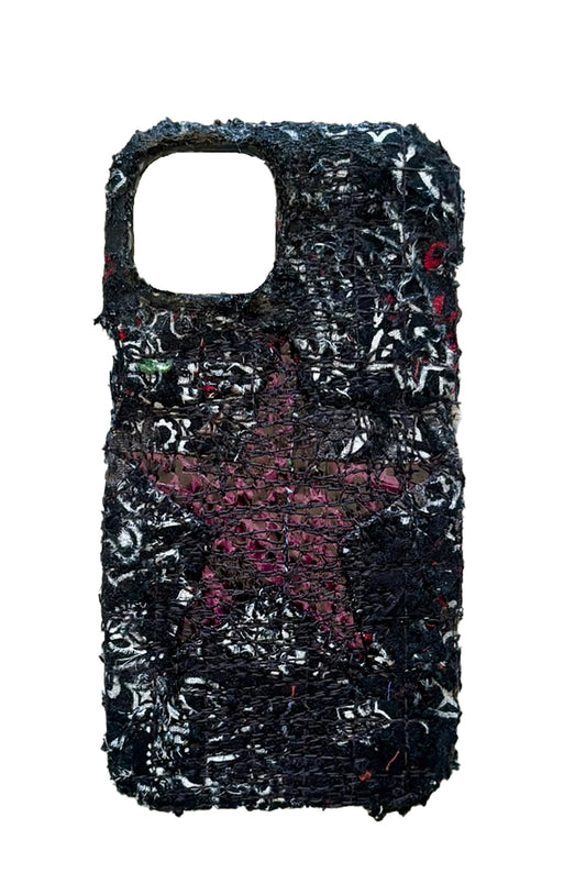Boro iPhone 14 Case - Black/Red "Purple Snakeskin Star Repaired"