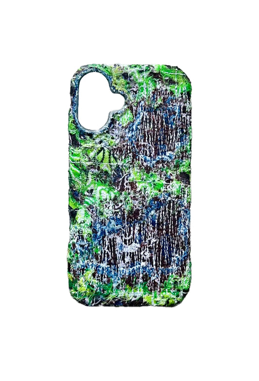 Boro iPhone 16 Plus Case - Repaired "Woodland"