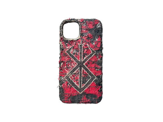 Boro iPhone 13/14 Case - Black & Red Beserk