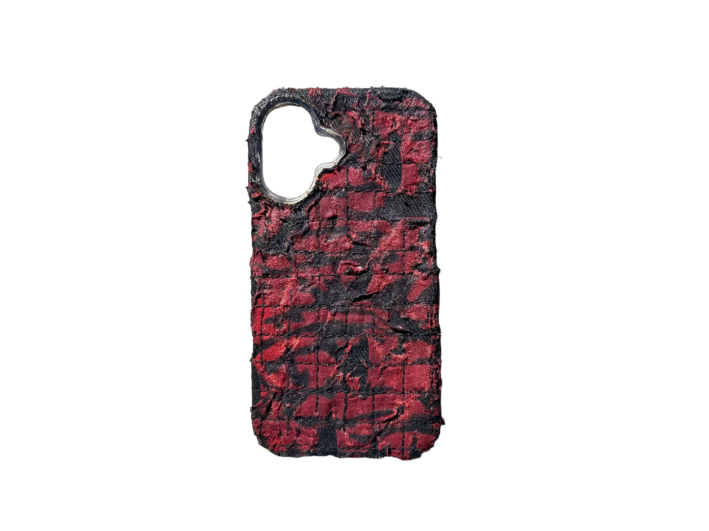 Boro iPhone 16 Case - Black/Red Tiger