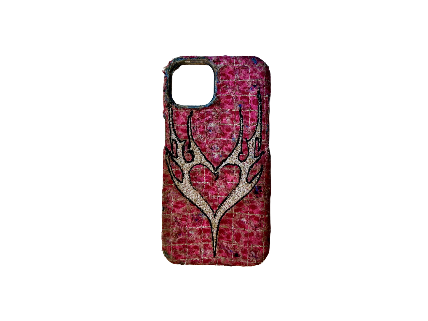 Boro iPhone 13/14 Case - Pink Cheetah “Cyber Heart”
