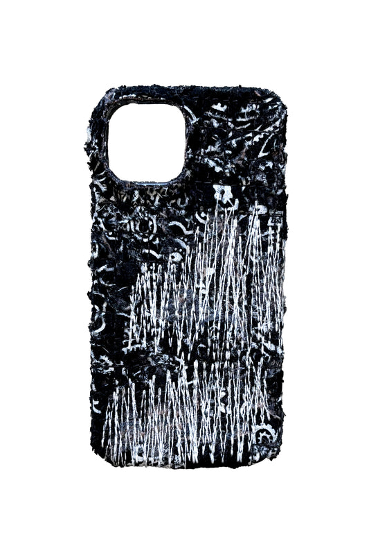 Boro iPhone 15 Case - Grey Scale