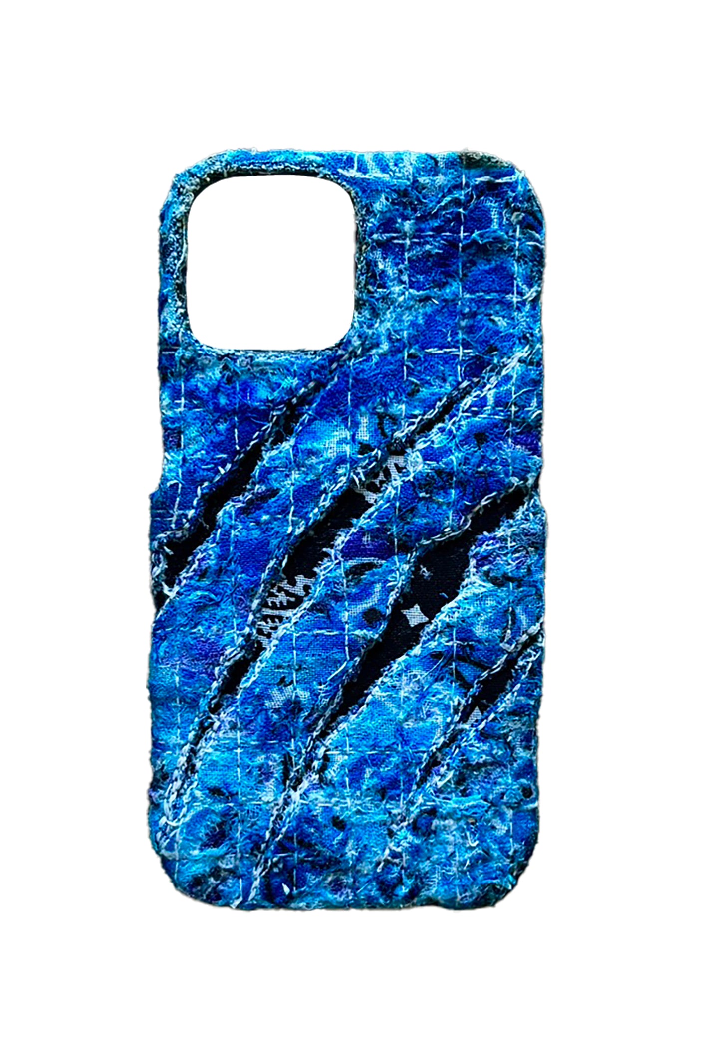Boro iPhone 15 Case - Double Blue "Claw Marks"