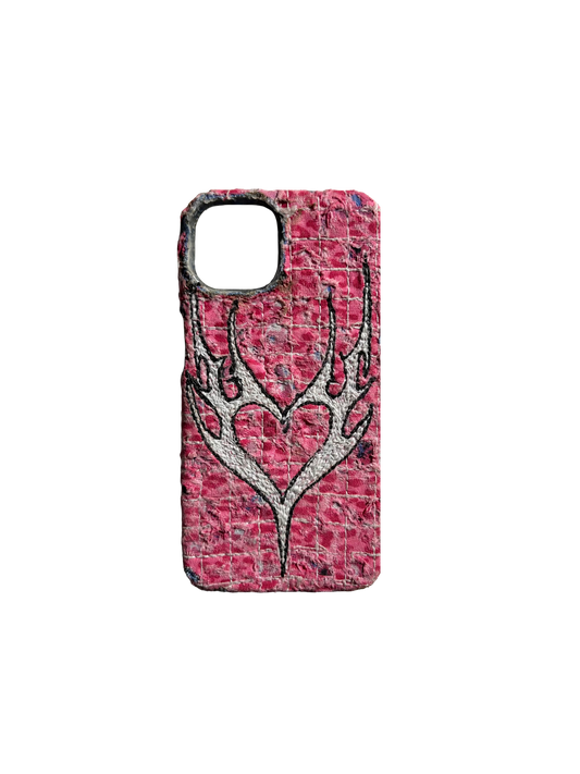 Boro iPhone 13/14 Case - Pink Cheetah “Cyber Heart”