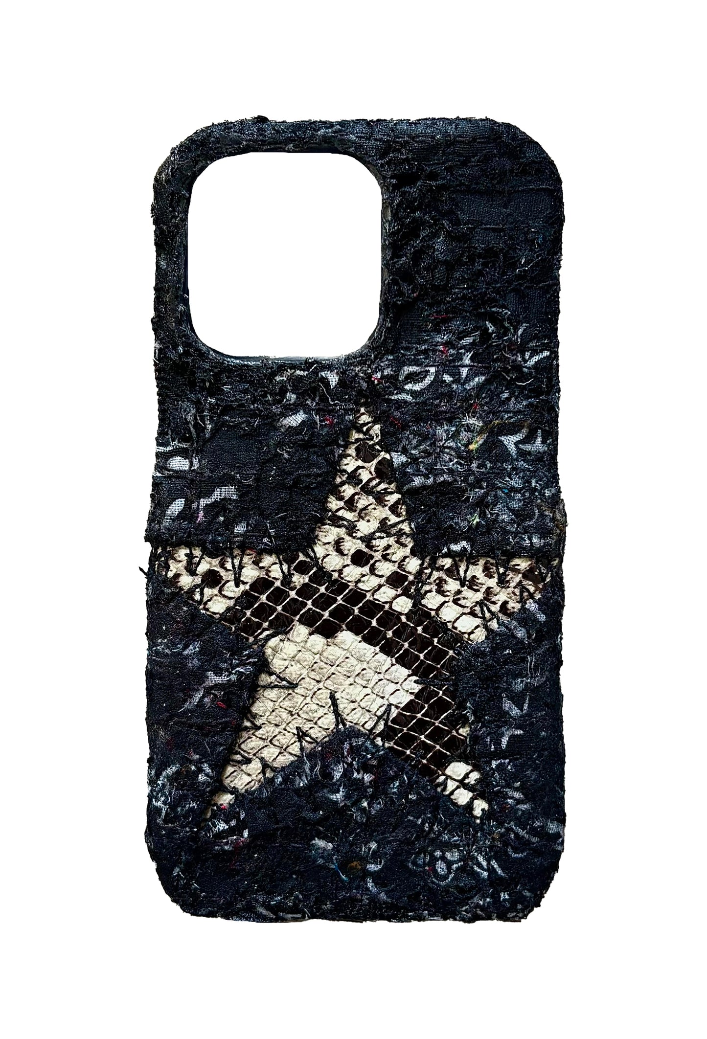Boro iPhone 13 Pro Case - "Black Python Star"
